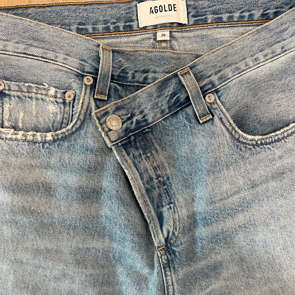 AGOLDE criss-cross jeans size 26